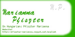 marianna pfiszter business card